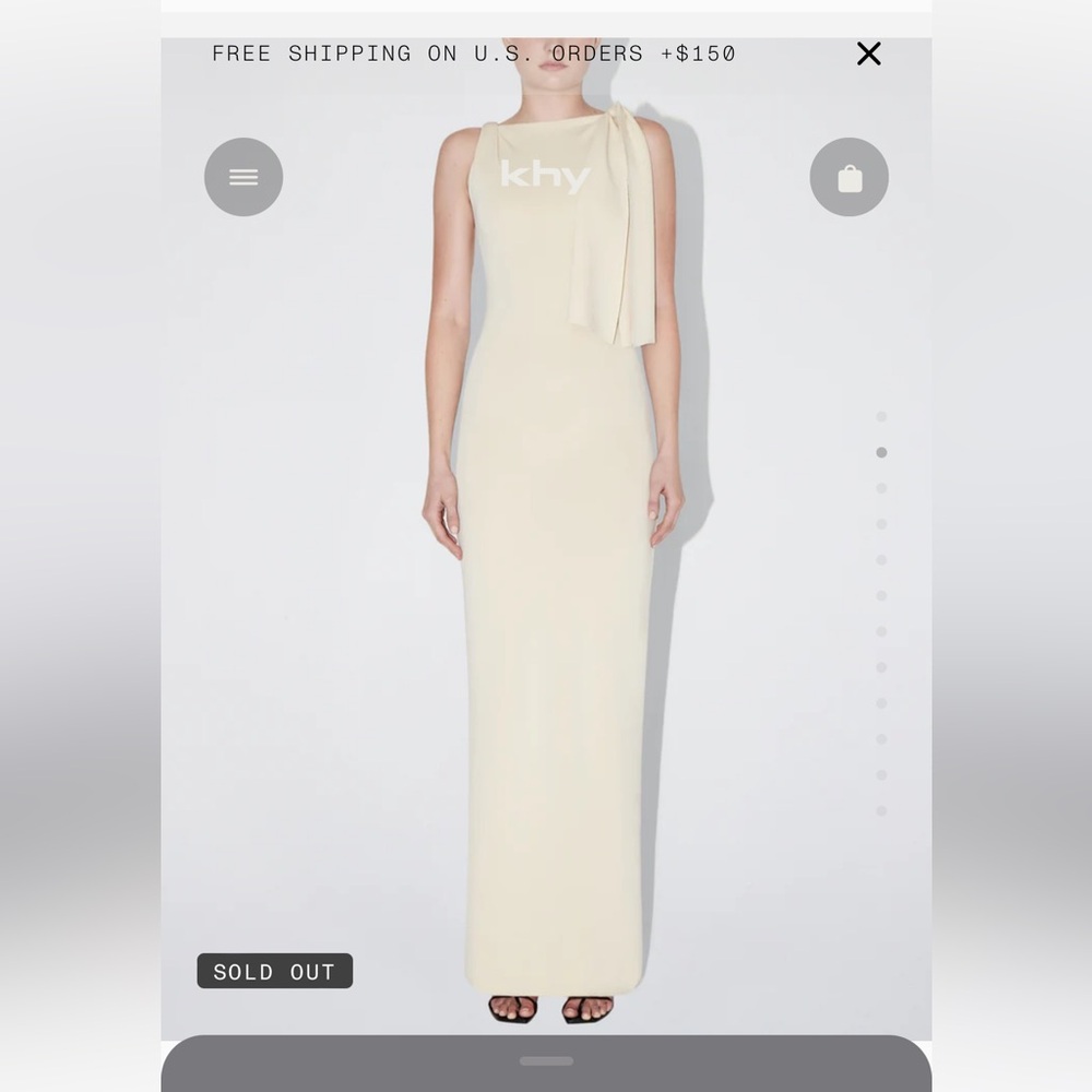 COPY - KHY sueded stretch maxi dress